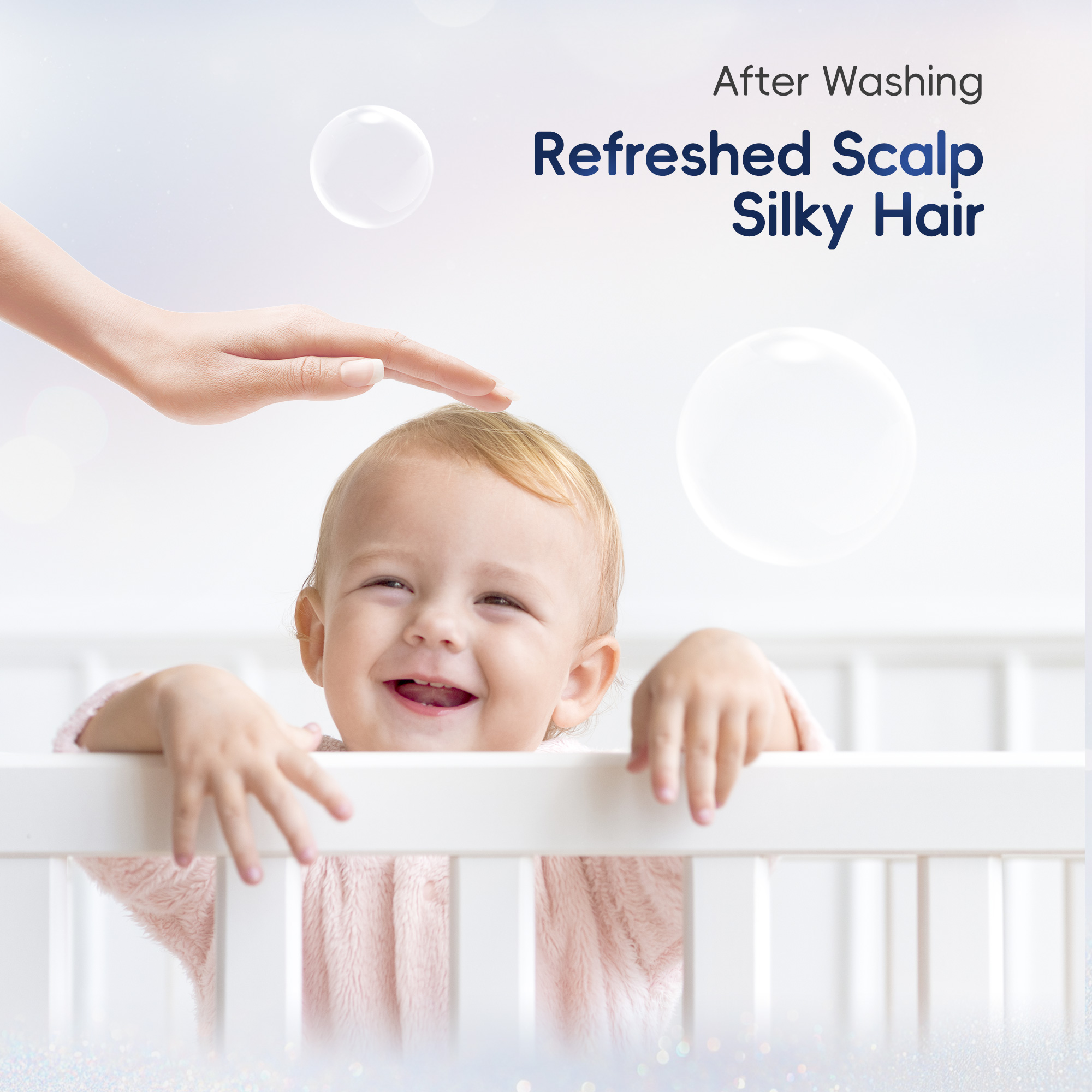 Mousse de douche et shampoing pour bébé (300ml)